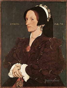 ハンス・ホルバイン一世 Painting - マーガレット・ワイアットの肖像 レディ・リー ルネッサンス ハンス・ホルバイン三世